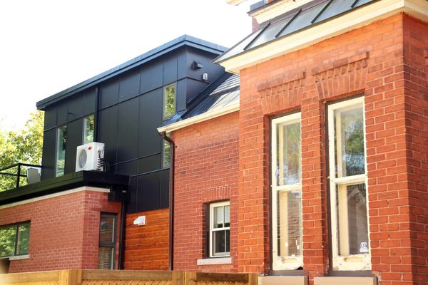 Black and cedar rear addition